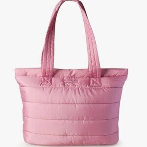 NWT Reebok Beatrice Pink Quilted Tote Bag 20.9L Lightweight Shoulder Tote